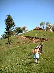 Wandergruppe im Gebirge